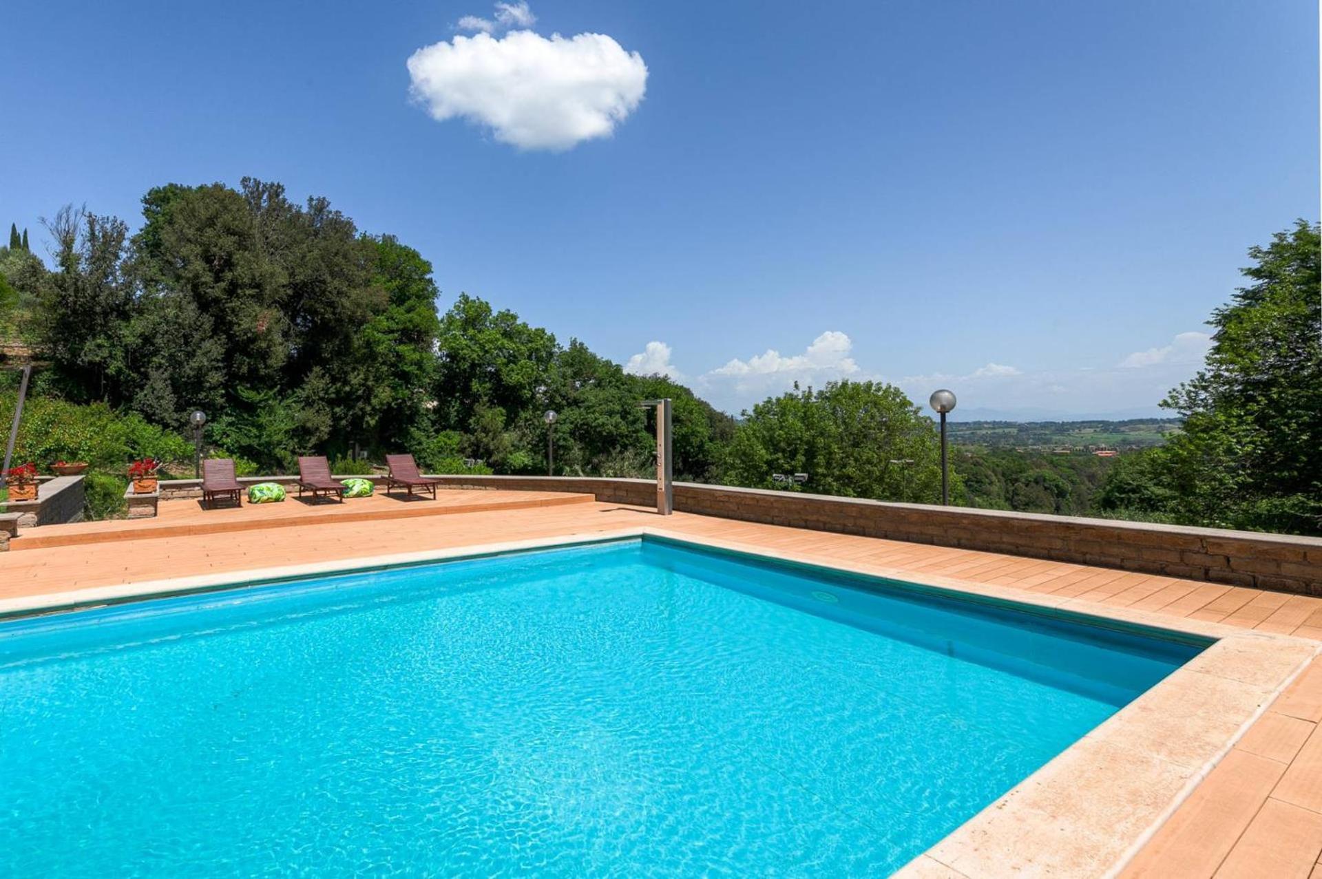 Villa Carolina - Piscina E Parco Panoramico Campagnano Di Roma Extérieur photo