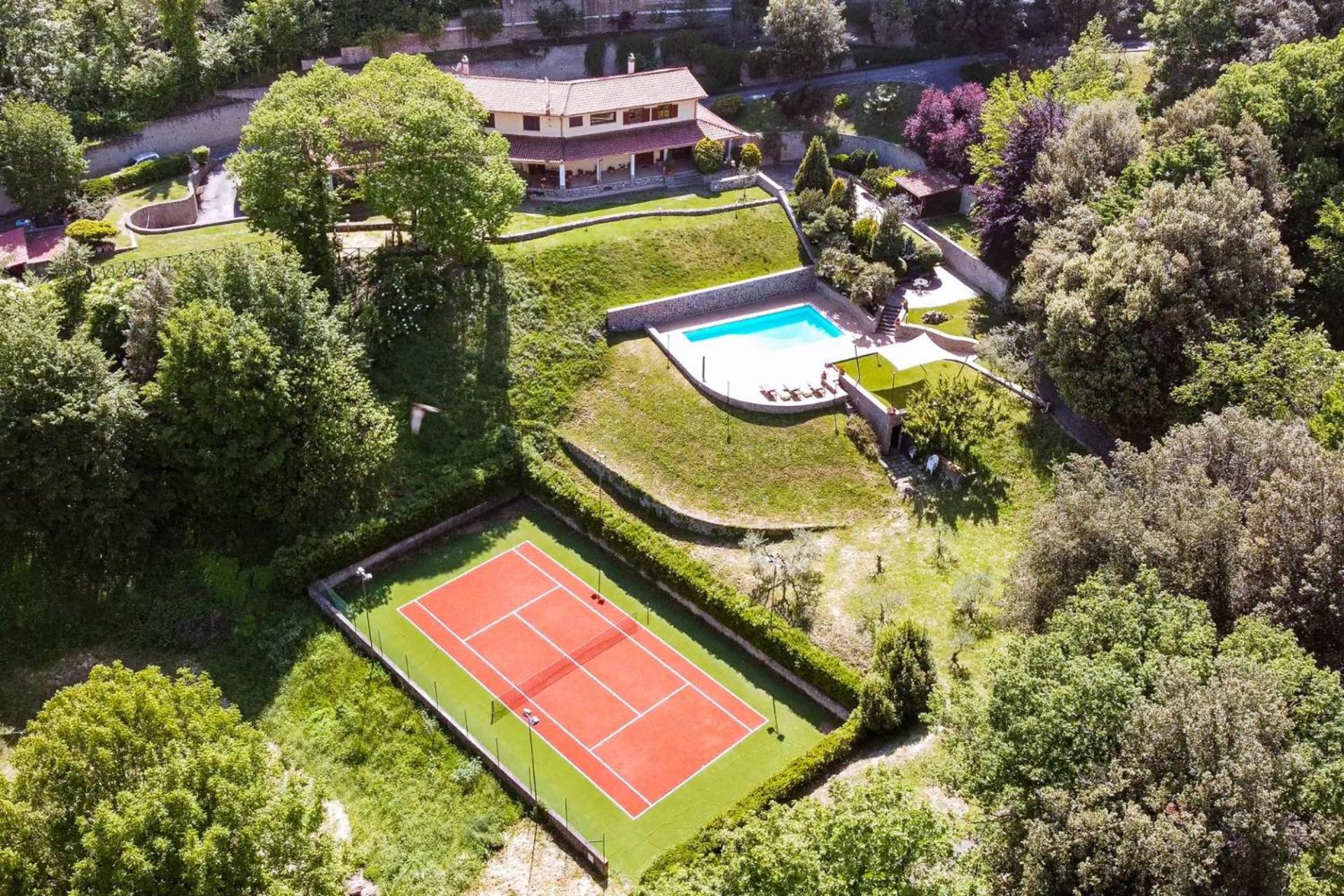 Villa Carolina - Piscina E Parco Panoramico Campagnano Di Roma Extérieur photo