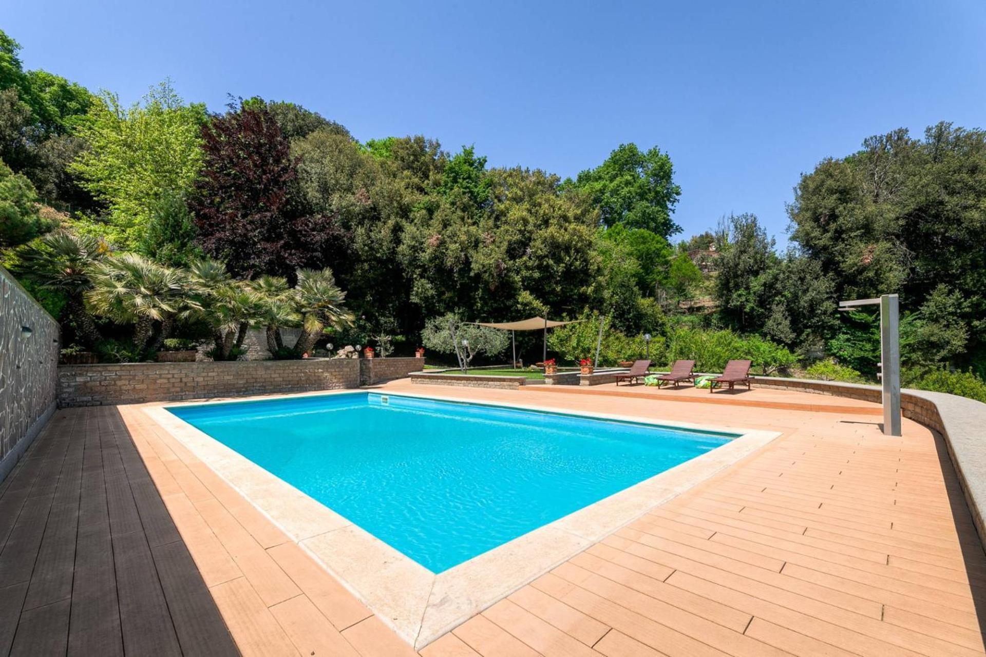 Villa Carolina - Piscina E Parco Panoramico Campagnano Di Roma Extérieur photo