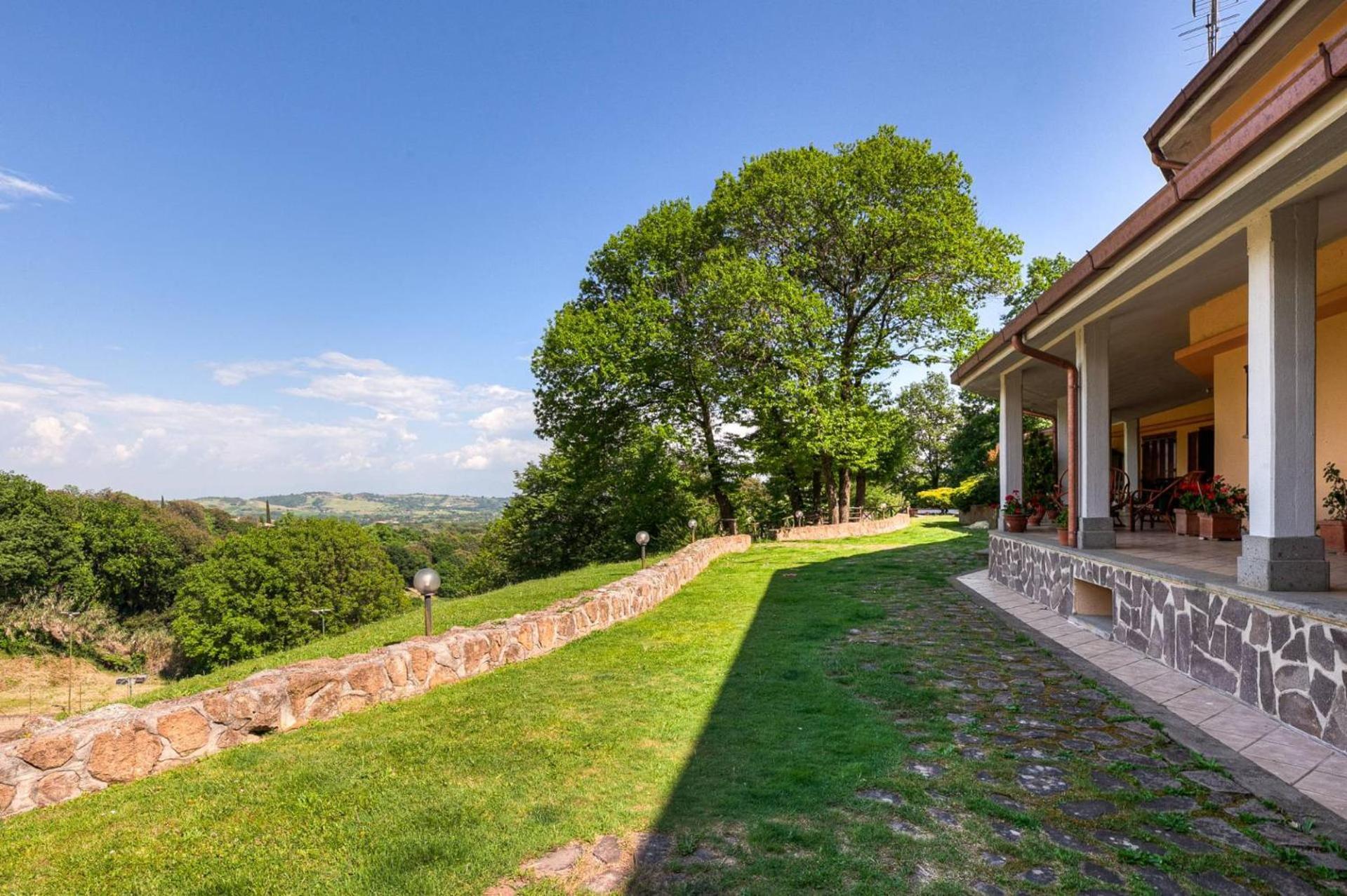 Villa Carolina - Piscina E Parco Panoramico Campagnano Di Roma Extérieur photo